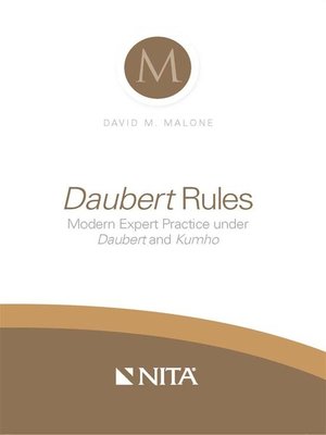 cover image of Daubert Rules
